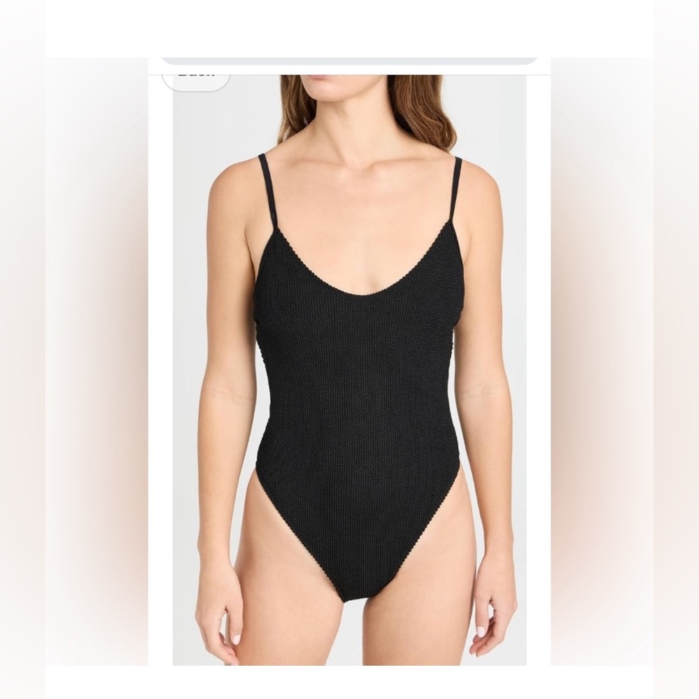 Good American Black Ribbed Swimsuit/Bodysuit S/M